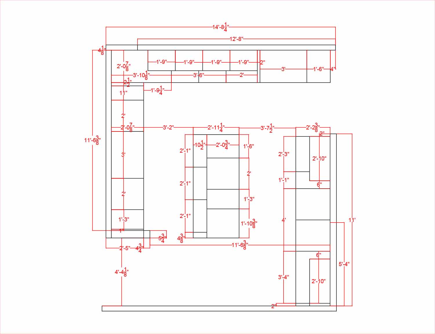 Village Run kitchen plan view